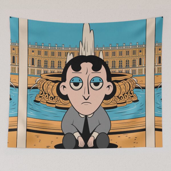 Item preview, Versailles, France Travel Poster | Quirky French Character  designed and sold by LeQuirks.