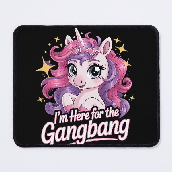 Item preview, I'M HERE FOR THE GANGBANG Inappropriate Sex Humor Joke designed and sold by Charidana.