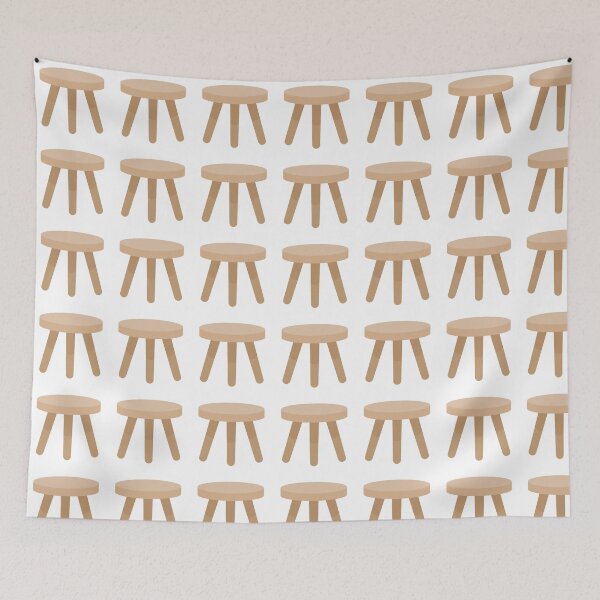 Item preview, Wooden Three Legged Stool Graphic designed and sold by THP Creative.