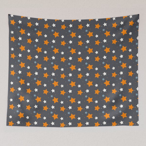 Item preview, BIG ORANGE RETRO STARS designed and sold by Pickle Wicked Designs.
