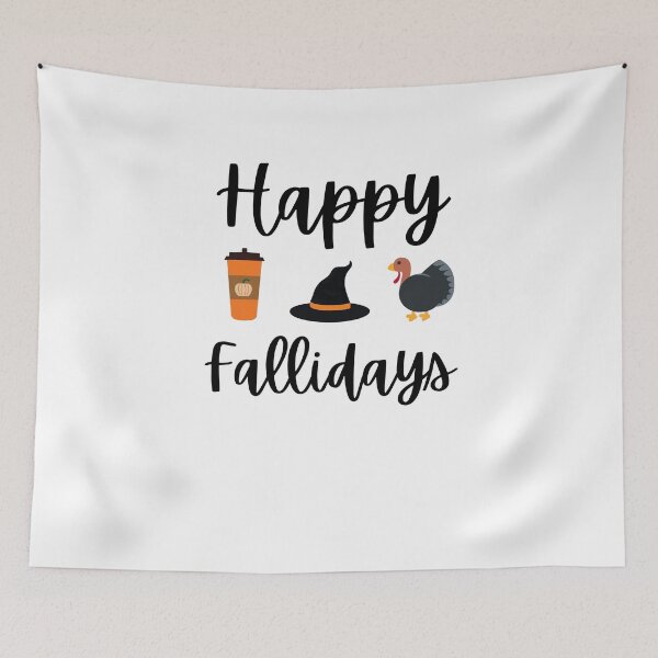 Item preview, Cute Fall season Happy Fallidays Thanksgiving Halloween designed and sold by snowry.