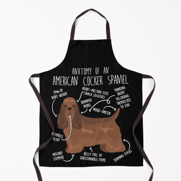 Item preview, Brown American Cocker Spaniel Dog Anatomy designed and sold by Clara Hollins.