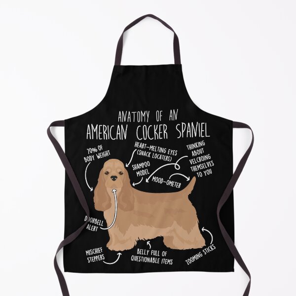 Item preview, Buff American Cocker Spaniel Dog Anatomy designed and sold by Clara Hollins.