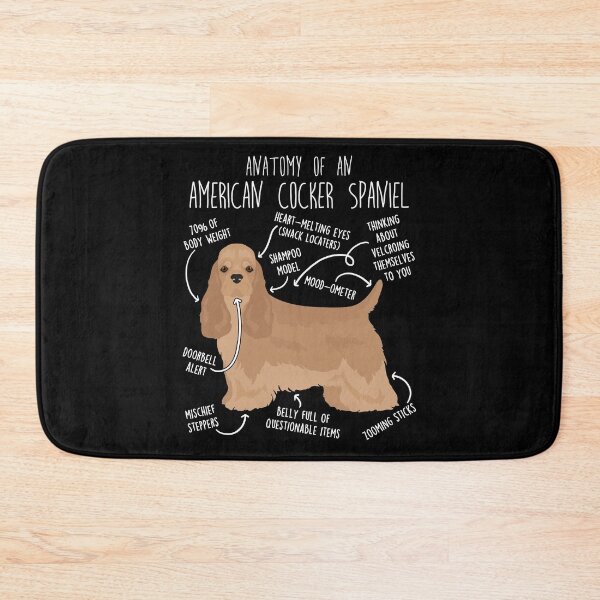 Item preview, Buff American Cocker Spaniel Dog Anatomy designed and sold by Clara Hollins.