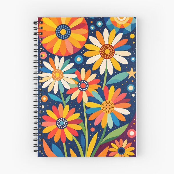 Item preview, Modern Geometric Colorful Daisies designed and sold by artedamensagem.