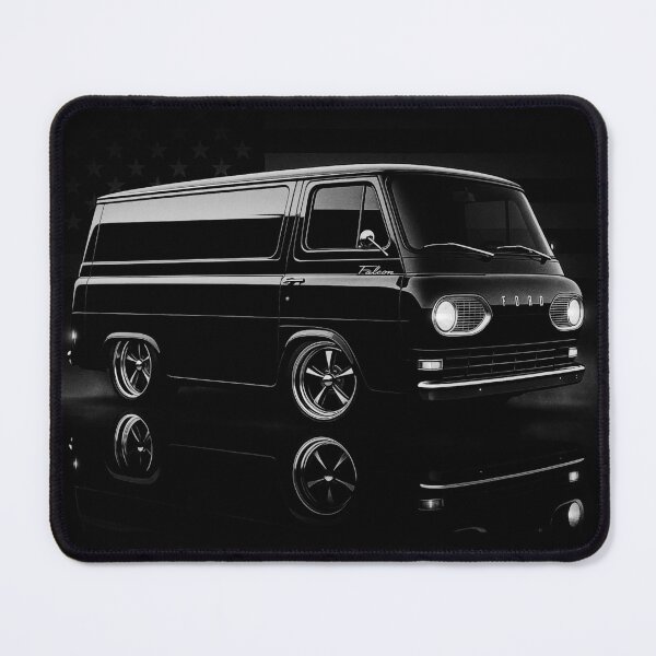 Item preview, 1965 Ford Econoline Vintage Van Art – Classic American Muscle Van Illustration designed and sold by Stinky Lincy's Apparel Company.