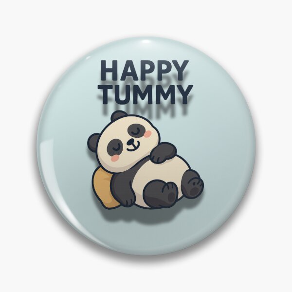 Item preview, Happy Tummy Panda – Cute Chubby Panda Cartoon Design designed and sold by konthai.familyart.