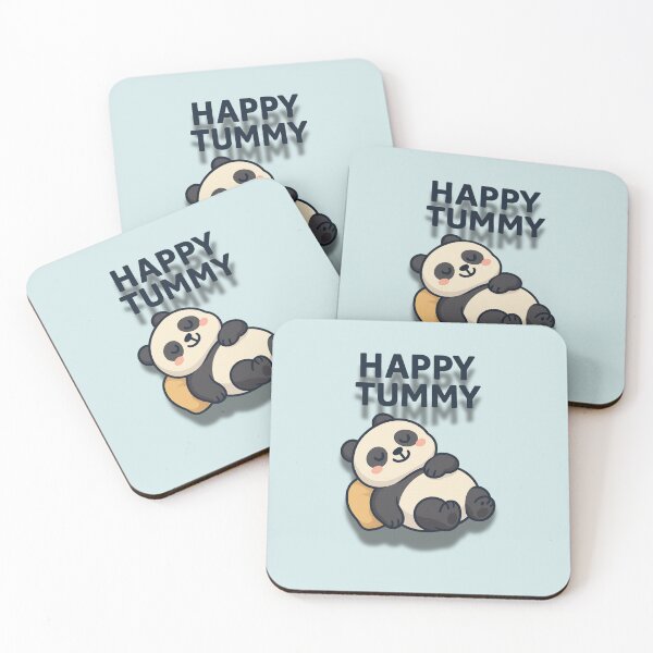 Item preview, Happy Tummy Panda – Cute Chubby Panda Cartoon Design designed and sold by konthai.familyart.