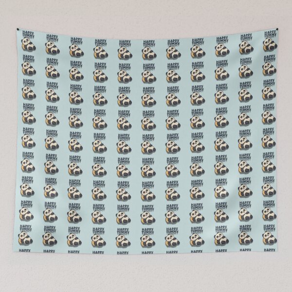 Item preview, Happy Tummy Panda – Cute Chubby Panda Cartoon Design designed and sold by konthai.familyart.