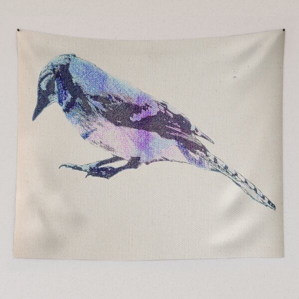 Item preview, Bluejay on Canvas designed and sold by LevyAmanda.