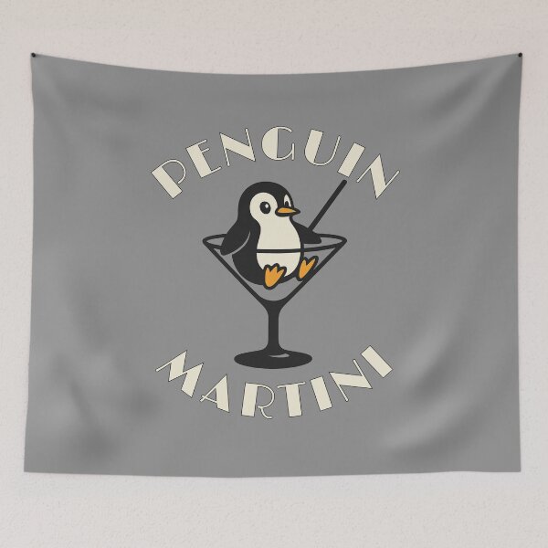 Item preview, Penguin Martini Funny Penguin Design designed and sold by pUNKnown.