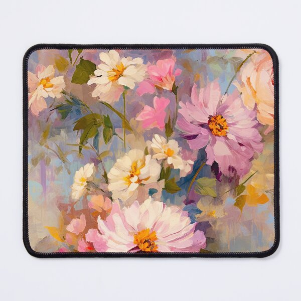 Item preview, Pastel Pink, Yellow, And Aqua Floral Oil Painting designed and sold by DEC02.