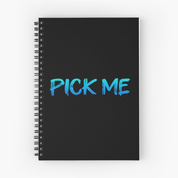 Item preview, PICK ME, Blue Brush Typography designed and sold by Memes N Lore .