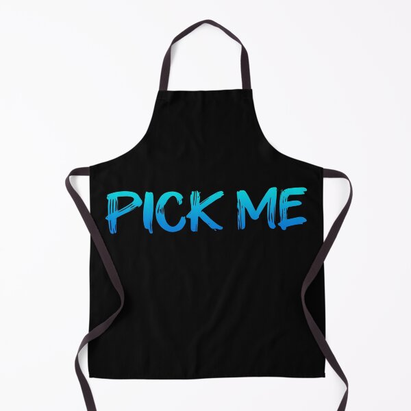 Item preview, PICK ME, Blue Brush Typography designed and sold by Memes N Lore .