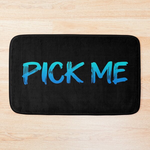 Item preview, PICK ME, Blue Brush Typography designed and sold by Memes N Lore .