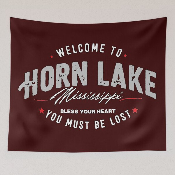 Item preview, WELCOME TO HORN LAKE, MS - WHITE LETTER designed and sold by Pickle Wicked Designs.