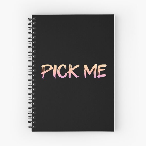 Item preview, PICK ME, Peach Brush Typography designed and sold by Memes N Lore .