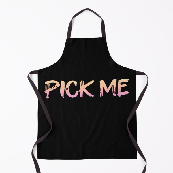Item preview, PICK ME, Peach Brush Typography designed and sold by Memes N Lore .