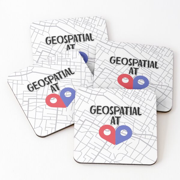 Item preview, Geospatial at Heart - Map Pin Heart Design for GIS Lovers designed and sold by Carley Anne Plans.