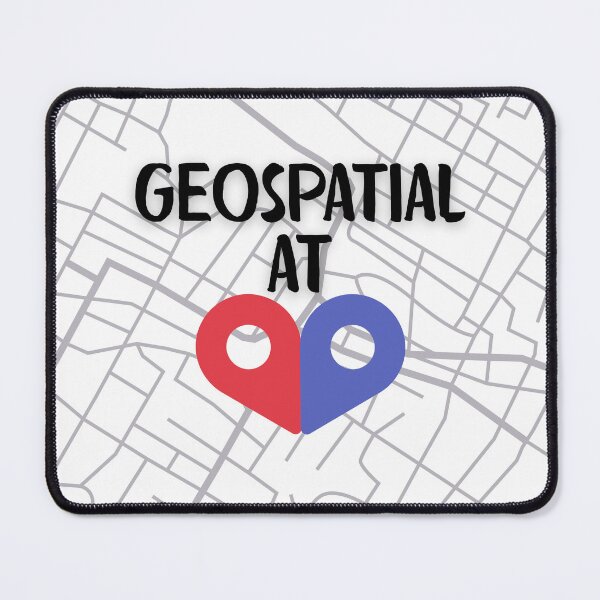 Item preview, Geospatial at Heart - Map Pin Heart Design for GIS Lovers designed and sold by Carley Anne Plans.