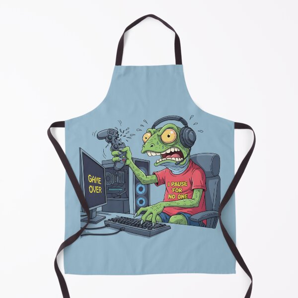 Item preview, funny lizard meme Gamer Lizard Rage designed and sold by Uglyandcute.