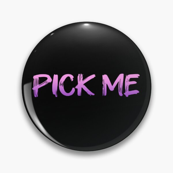 Item preview, PICK ME, Pink Violet Brush Typography designed and sold by Memes N Lore .