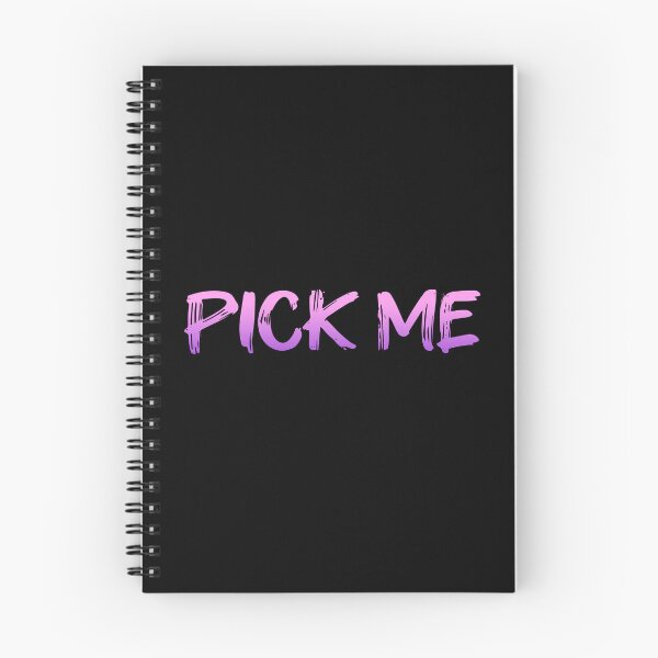 Item preview, PICK ME, Pink Violet Brush Typography designed and sold by Memes N Lore .