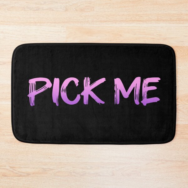 Item preview, PICK ME, Pink Violet Brush Typography designed and sold by Memes N Lore .