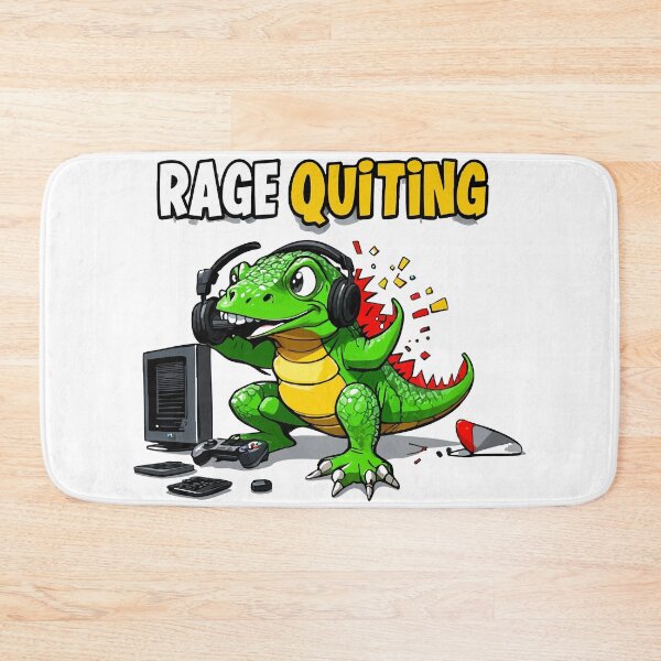 Item preview, funny lizard meme Gamer Lizard Rage designed and sold by Uglyandcute.