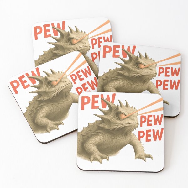 Item preview, Pew Pew Pew Horned Lizard designed and sold by TimTurtle.