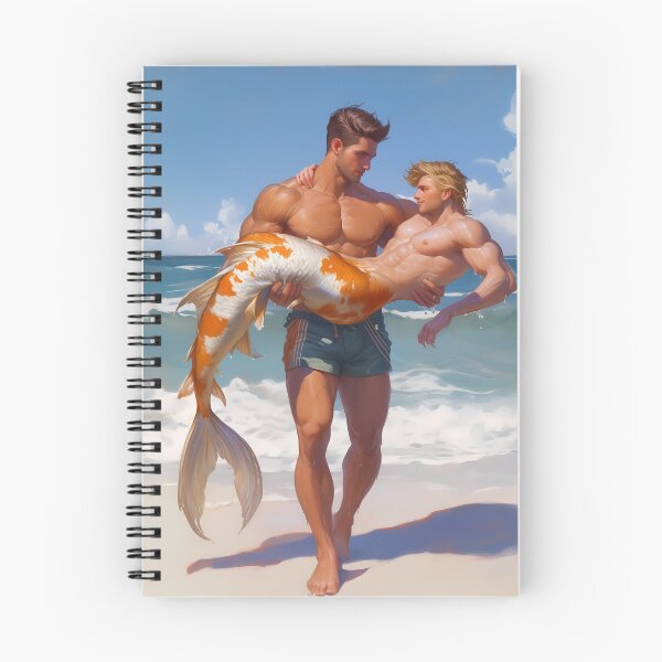 Item preview, Merman Rescue - Koi designed and sold by WesScottsWhimsy.