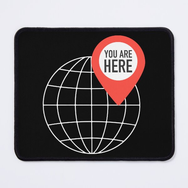 Item preview, You Are Here – Map Pin Over Globe GIS Design designed and sold by Carley Anne Plans.
