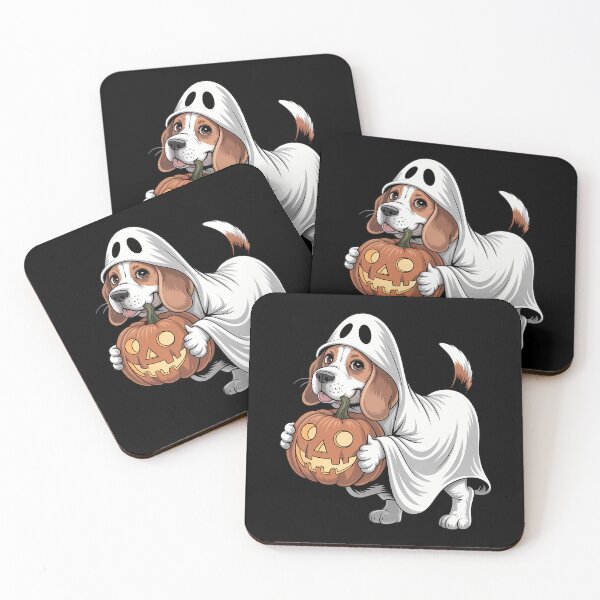 Item preview, Beagle Ghost Dog Halloween designed and sold by brynatshop.