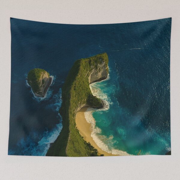 Item preview, Kelingking Beach Aerial View, Nusa Penida designed and sold by mattryanphoto.