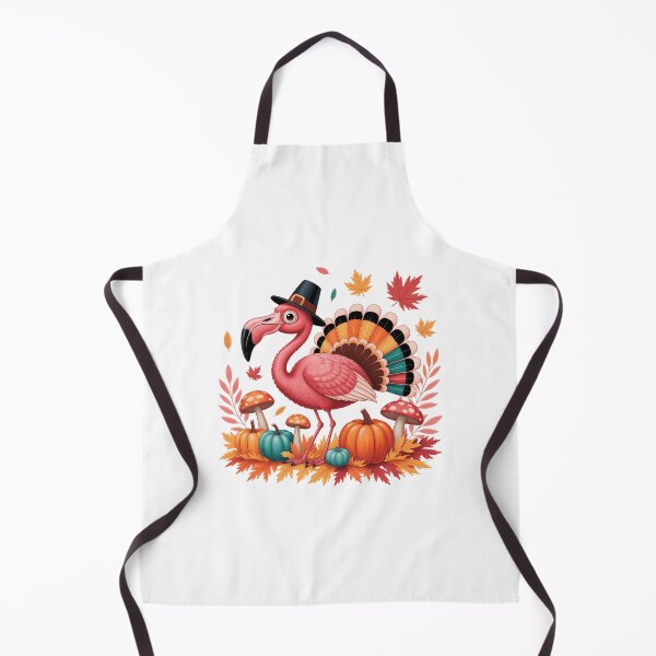 Item preview, Flamingo Turkey Cute Flamingo Turkey Fall Leaf Thanksgiving designed and sold by brynatshop.