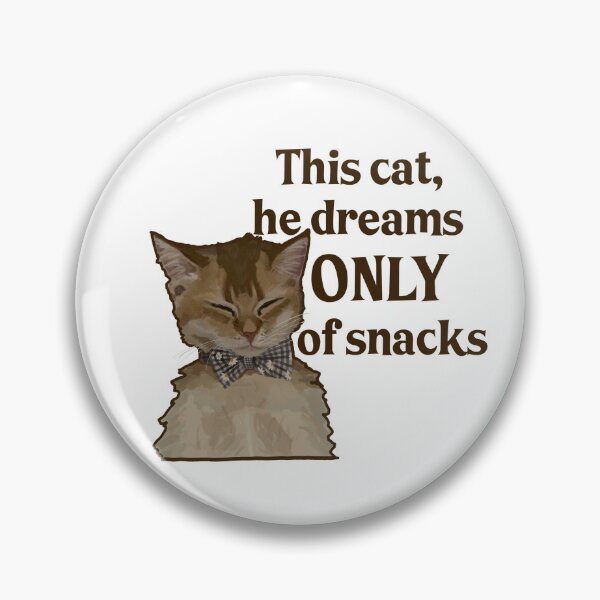 Item preview, This Cat Leo Dreams Only of Snacks – Funny Cat Sticker designed and sold by AlyaCreates.