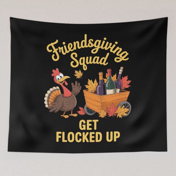 Item preview, Friendsgiving Squad Get Flocked Up designed and sold by brynatshop.