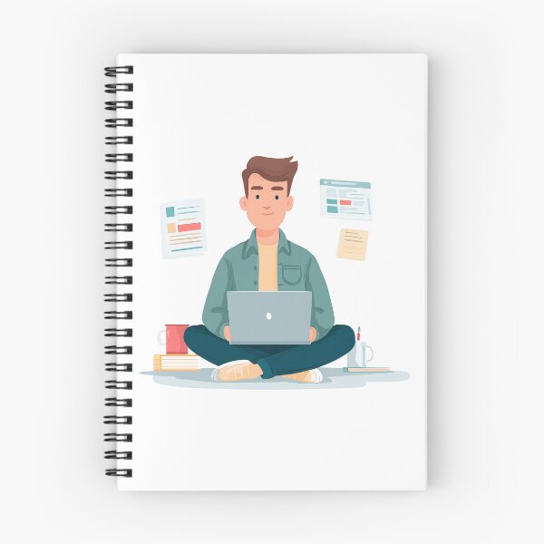 Item preview, Modern College Guy Focused On Schoolwork designed and sold by FWLKIT.