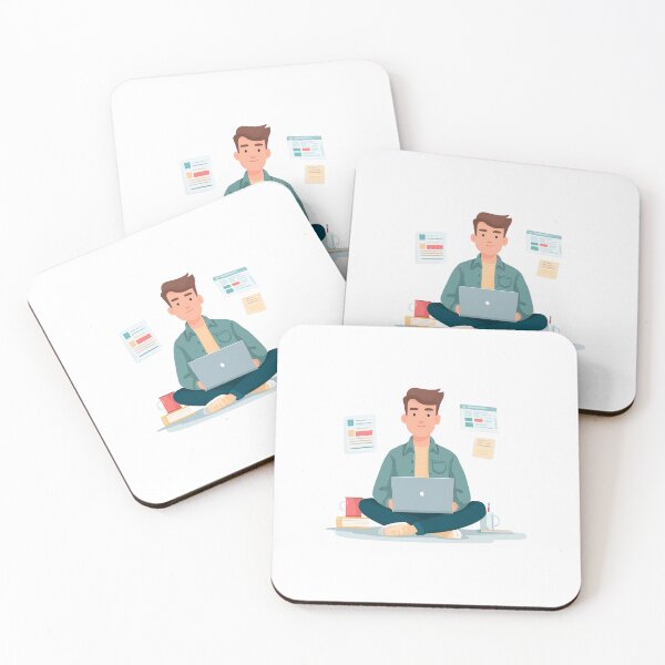 Item preview, Modern College Guy Focused On Schoolwork designed and sold by FWLKIT.