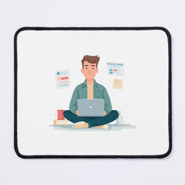Item preview, Modern College Guy Focused On Schoolwork designed and sold by FWLKIT.