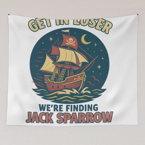 Item preview, Get in Loser We’re Finding Jack Sparrow Pirate Ship T-Shirt designed and sold by Zippitydodads.