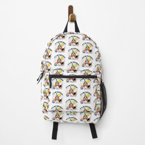 Item preview, It's My Birthday Basset Hound Celebration designed and sold by TheAnimalZ00.