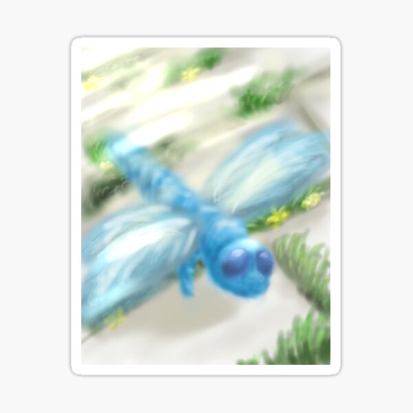 Artikelvorschau, Airbrush Blaue Libelle entworfen und verkauft von A-inProgress.