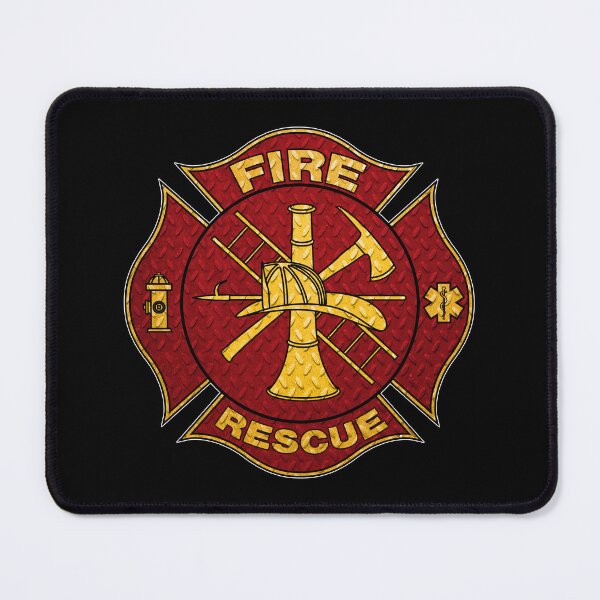 Item preview, Firefighter Maltese Cross Diamond Plate Design designed and sold by EthosWear.