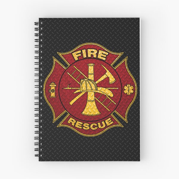 Item preview, Firefighter Maltese Cross Diamond Plate Design designed and sold by EthosWear.