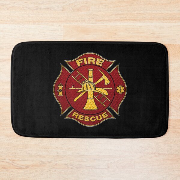 Item preview, Firefighter Maltese Cross Diamond Plate Design designed and sold by EthosWear.
