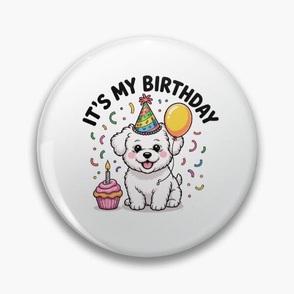Item preview, It's My Birthday Bichon Frise Celebration designed and sold by TheAnimalZ00.