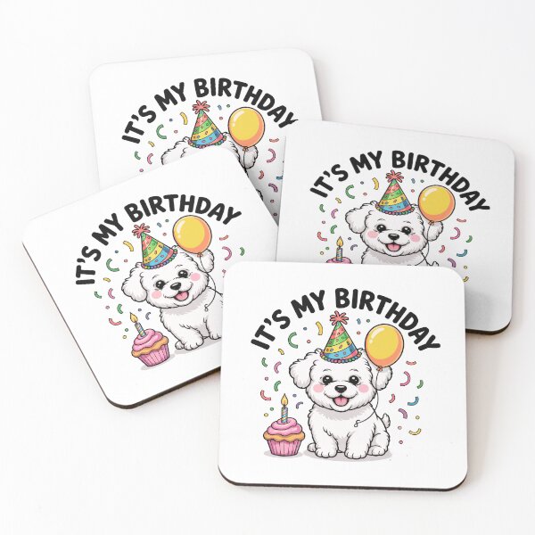 Item preview, It's My Birthday Bichon Frise Celebration designed and sold by TheAnimalZ00.