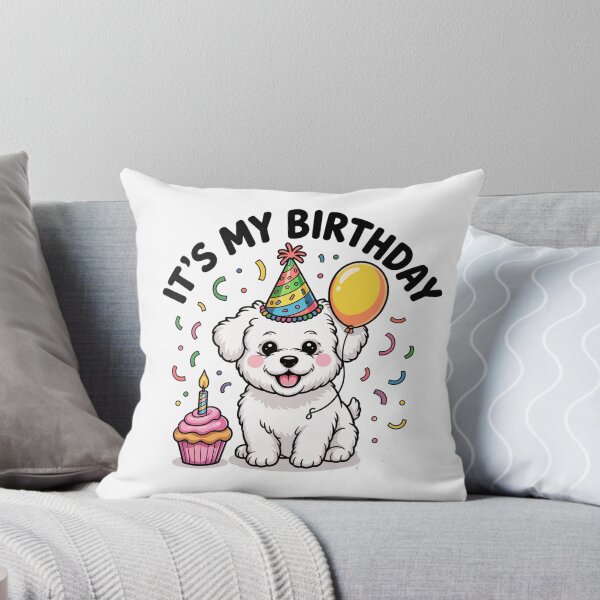 Item preview, It's My Birthday Bichon Frise Celebration designed and sold by TheAnimalZ00.