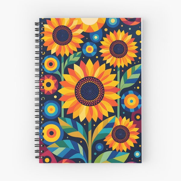 Item preview, Modern Geometric Colorful Sunflowers designed and sold by artedamensagem.